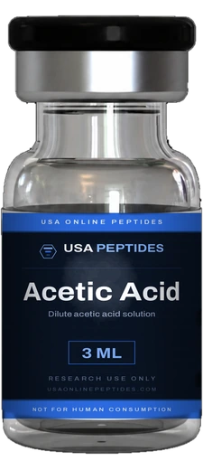 USA Online Peptides Acetic Acid research peptide vial
