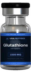 USA Online Peptides Glutathione research peptide vial