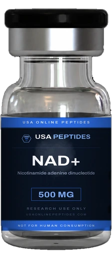 USA Online Peptides NAD+ research peptide vial
