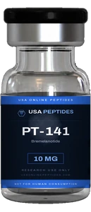 USA Online Peptides PT-141 research peptide vial