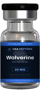USA Online Peptides Wolverine research peptide vial